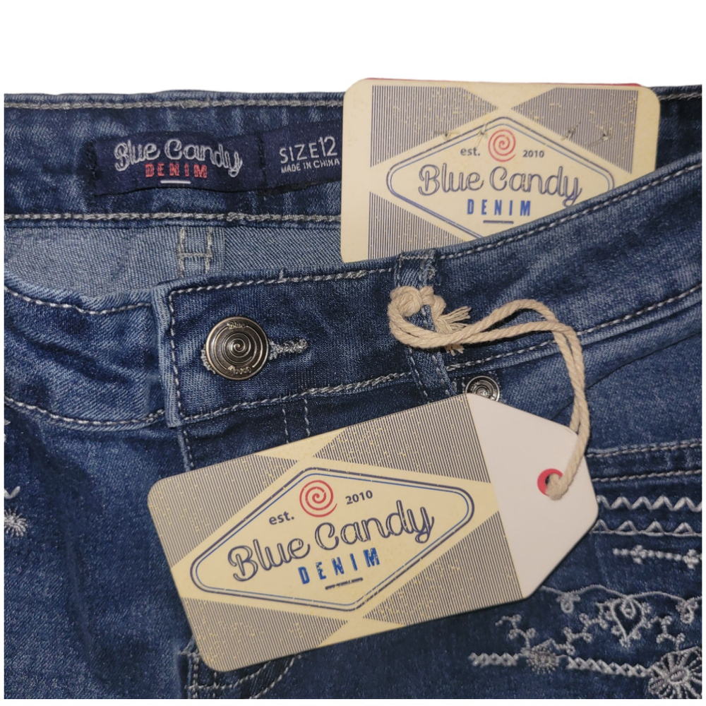 Girl's Blue Candy Jeans Size 12 - Picture 6 of 6